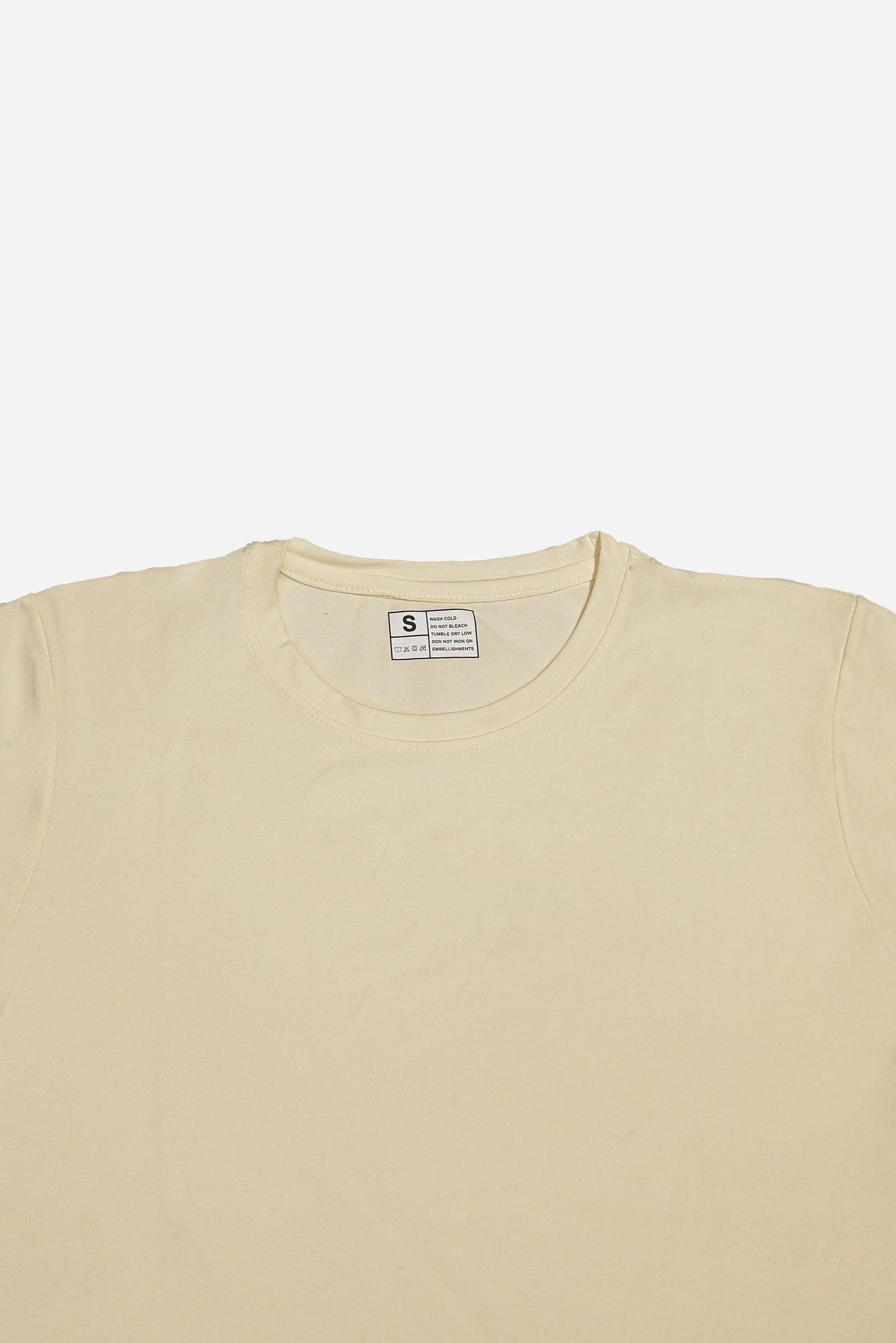 BASIC LYCRA CREW NECK TEES