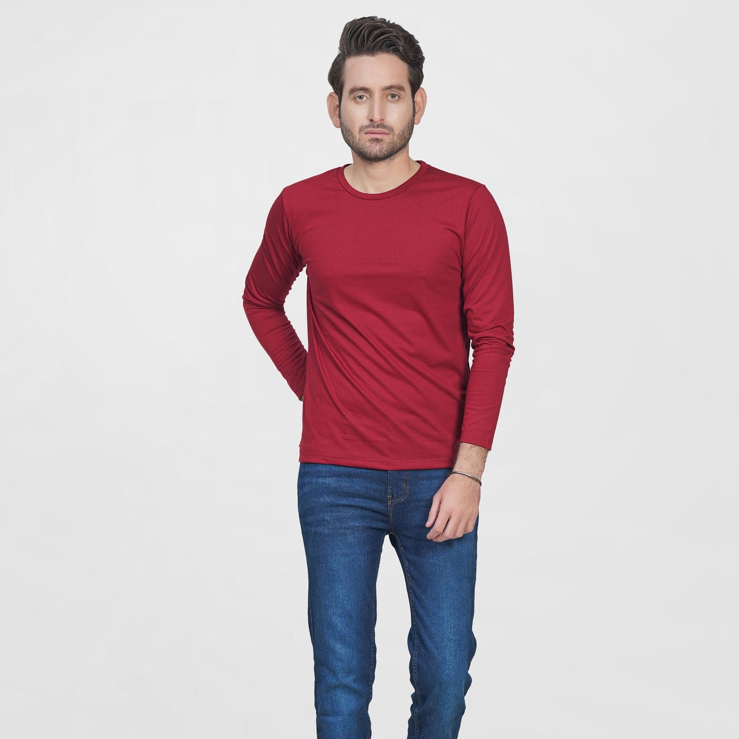 MENS LONG SLEEVE CREW NECK TEES