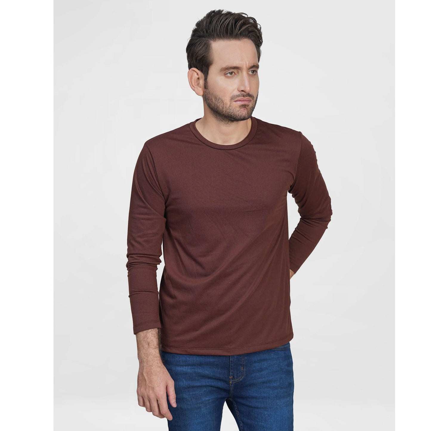 MENS LONG SLEEVE CREW NECK TEES